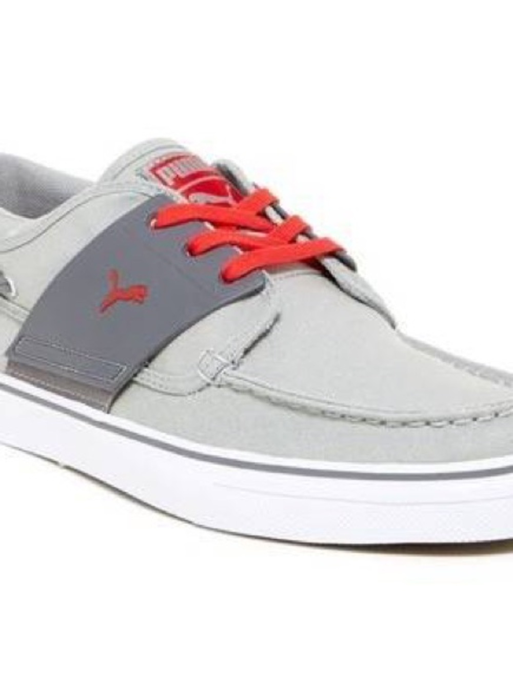 PUMA El Harbor Canvas Sneaker Men's size 9 gray/red